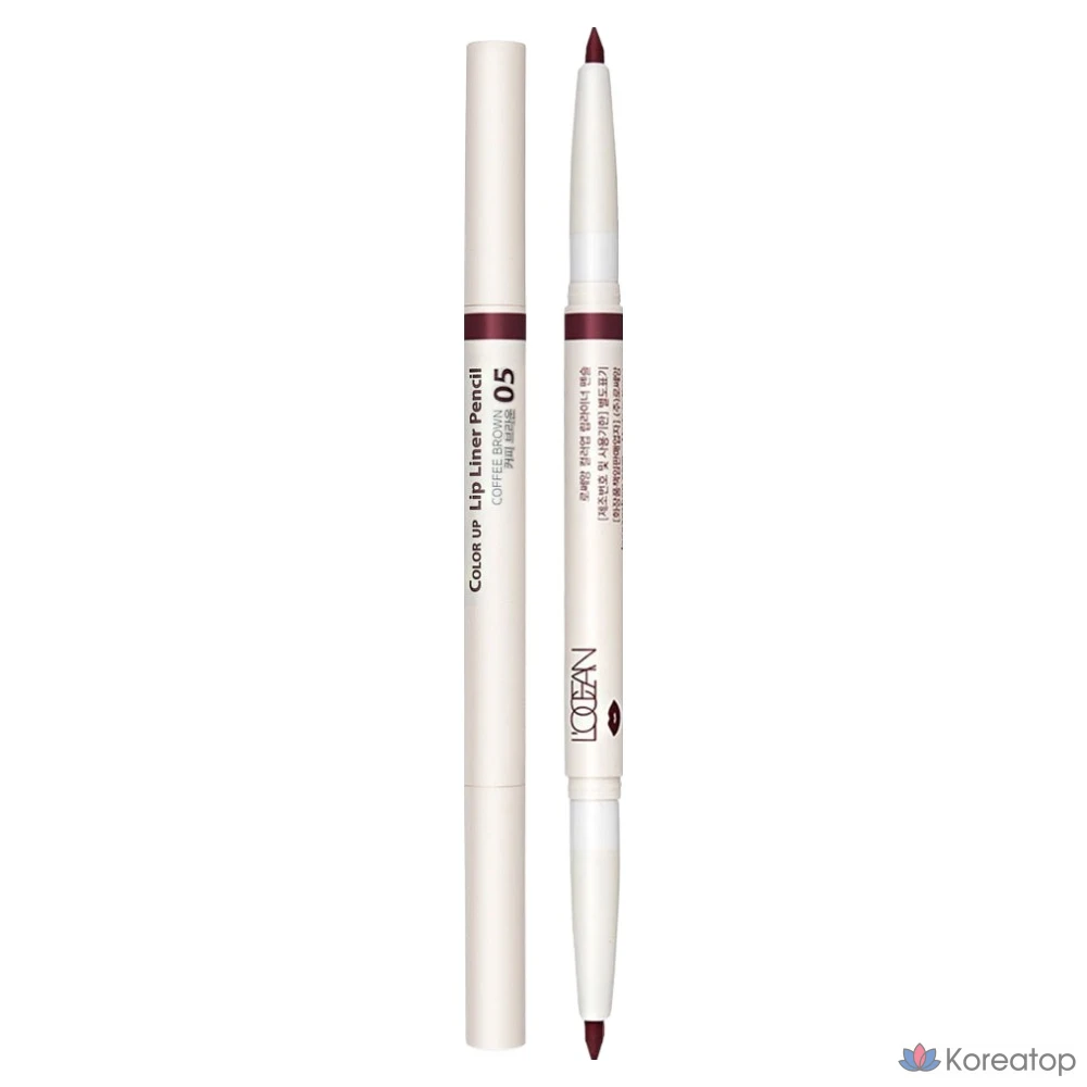 Карандаш для губ L'OCEAN 0,5 г, оттенок 05 Кофейно-коричневый, 1 шт.