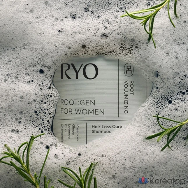 Шампунь Ryeo Rootgen для женщин для ухода за волосами при выпадении волос, с ароматом бергамота и лаванды, 242 мл, 1 шт.