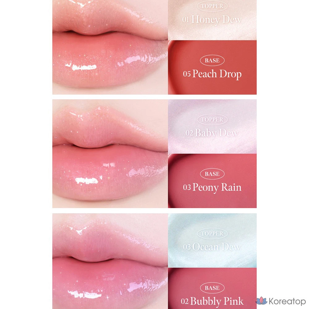 Блеск для губ Milk Touch Dew Stain Sheer Aurora Gloss, 1 шт., 4 мл, 01. Honey Dew, фото 4