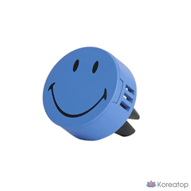 Ароматизатор для автомобиля Oh, Scent! Smiley, аромат Blue Leaf, 1 шт.