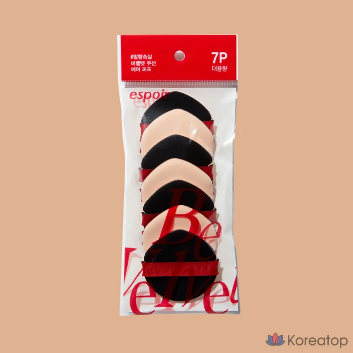 Набор для макияжа Espoir Bevelvet Air Puff, 7 шт., разные цвета, 1 шт.