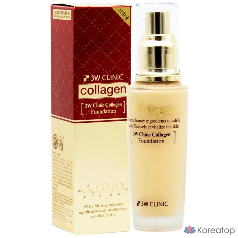 3W Clinic Collagen Foundation No. 23, 1 шт.