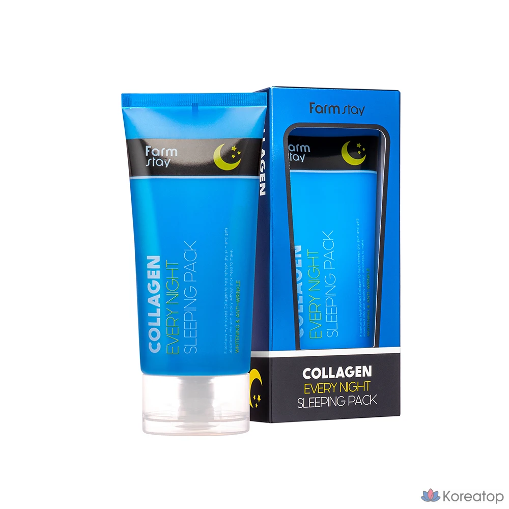 Спящий компресс FarmStay Collagen Every Night, 120 мл, 1 шт.