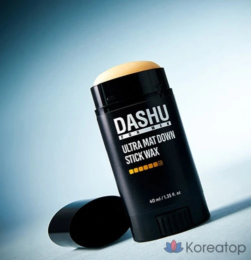 Восковая паста для волос DASHU For Men Premium Ultra Matte Down Stick Hair Wax, 40 мл, 1 шт.