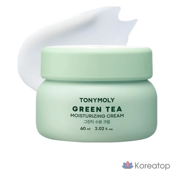 Увлажняющий крем с зеленым чаем Tony Moly The Chok Chok, 60 г, 60 мл, 1 шт.