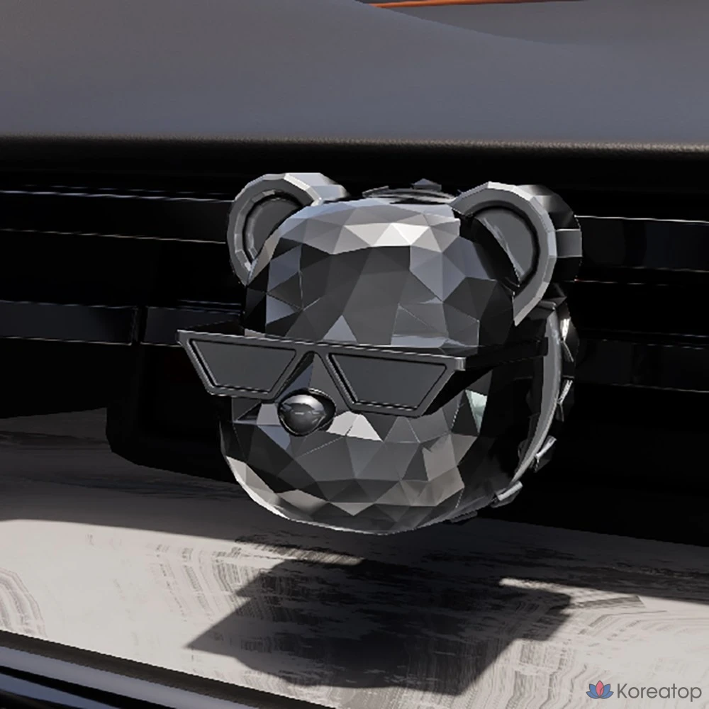 Ароматизатор для автомобиля DA99 Aroma Bear, Chrome Silver Ylang Ylang, 1 шт.