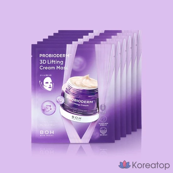 Крем-маска Probioderm 3D Lifting Cream Mask, 5 листов, 6 листов