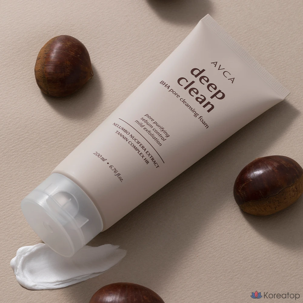 Очищающая пенка для лица AVCA Pore Deep Clean BHA, 200 мл, 1 шт.