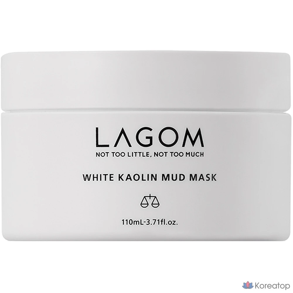 Маска из белой каолиновой грязи Lagom, 110 мл, 1 упаковка, 1 шт.