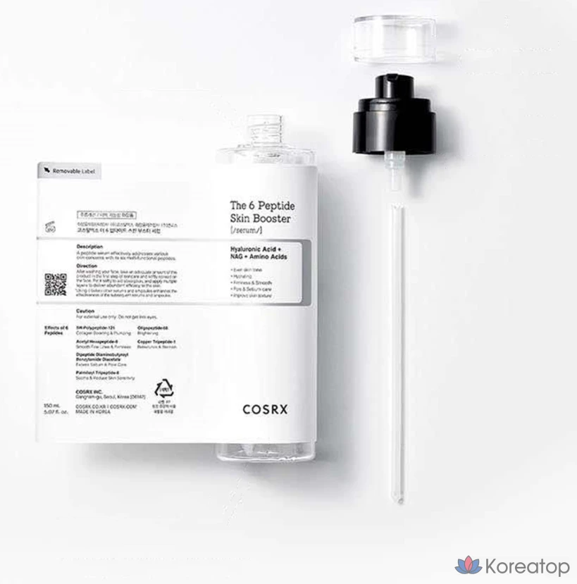 Сыворотка для лица COSRX The 6 Peptide Skin Booster Serum, 150 мл, 1 шт.