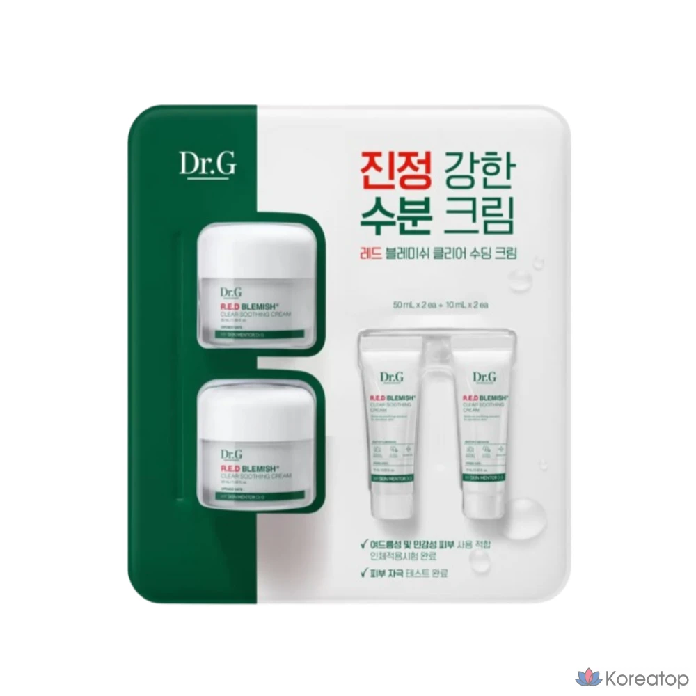 Успокаивающий крем Dr.G Red Blemish Clear Soothing Cream 50x2 + 10x2