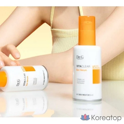 Солнцезащитная сыворотка Dr.G Vita Clear Sun Serum SPF50+ PA++++
