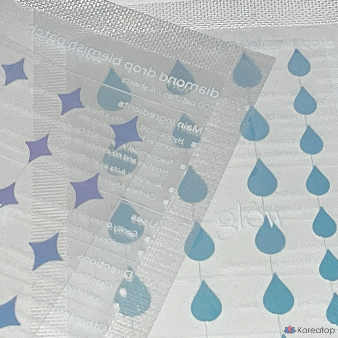 Пластыри от прыщей Glow Diamond Drop, 1 шт., 100 штук.