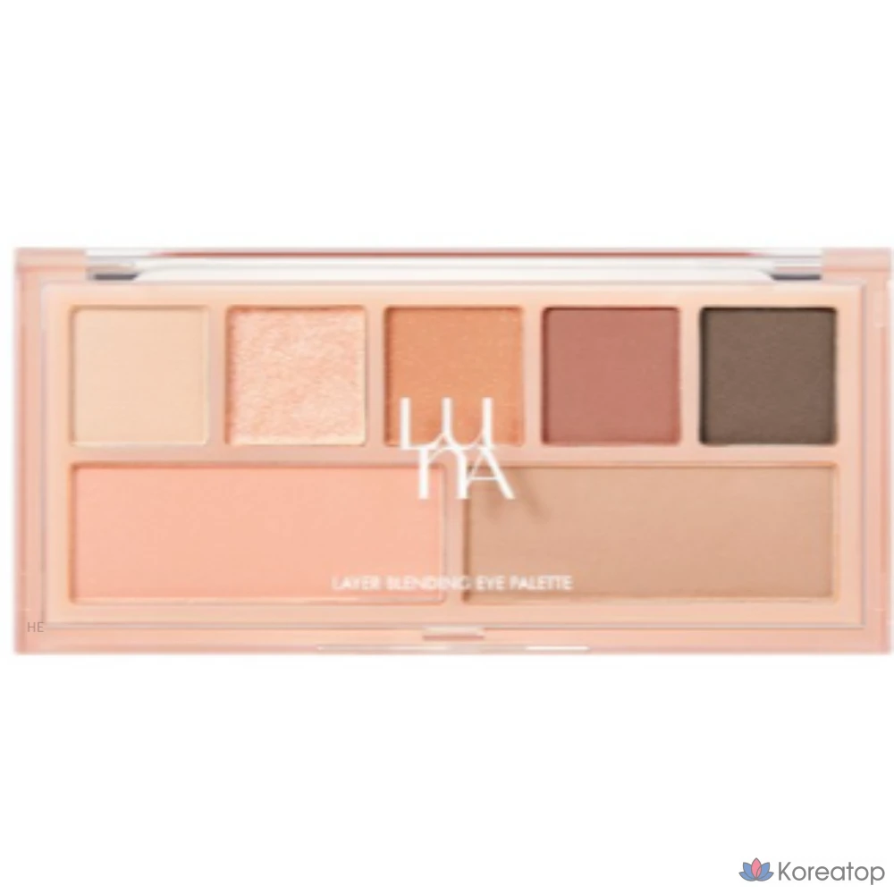 Палетка теней для век Luna Layer Blending Eye Palette, 03 Coral Affair, 1 шт.