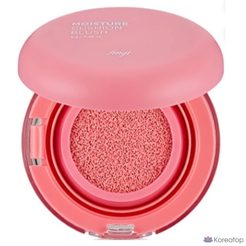 Кушон-румяна The Face Shop Moisture Cushion Blush, оттенок 02 Pink, 8 г, 1 шт.