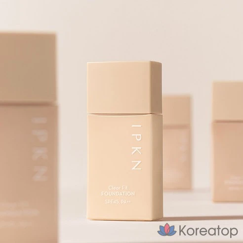 Тональный крем Lipken Clear Fit Foundation SPF45 PA++ 40 мл, оттенок 02 Ваниль