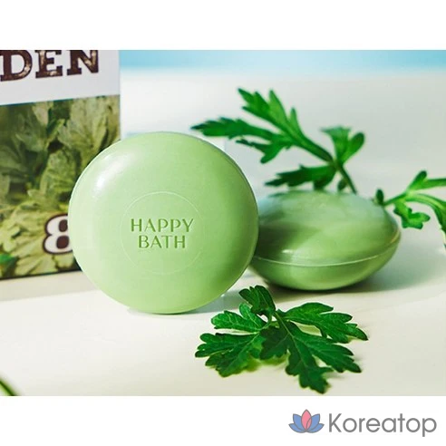 Успокаивающее мыло с полынью Happy Bath Real Garden