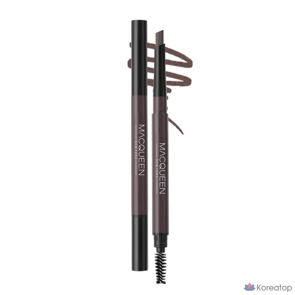 Карандаш для бровей Mqny New York My Strong Auto Eyebrow Pencil, 0.35 г, натуральный коричневый, 1 шт.
