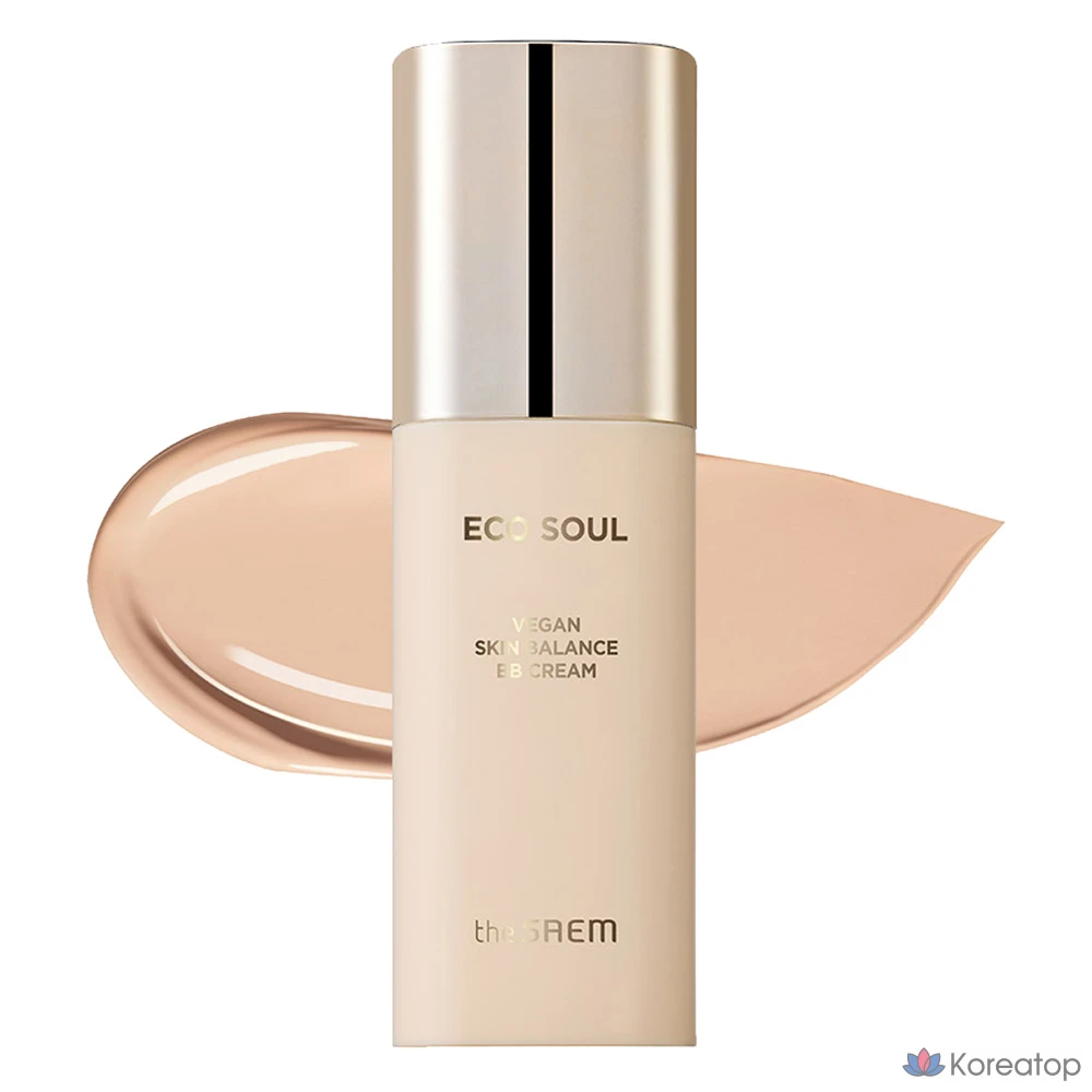 BB-крем The Saem Eco Soul Vegan Skin Balance SPF50+ PA+++, 50 мл, № 21 Светло-бежевый, 1 шт.