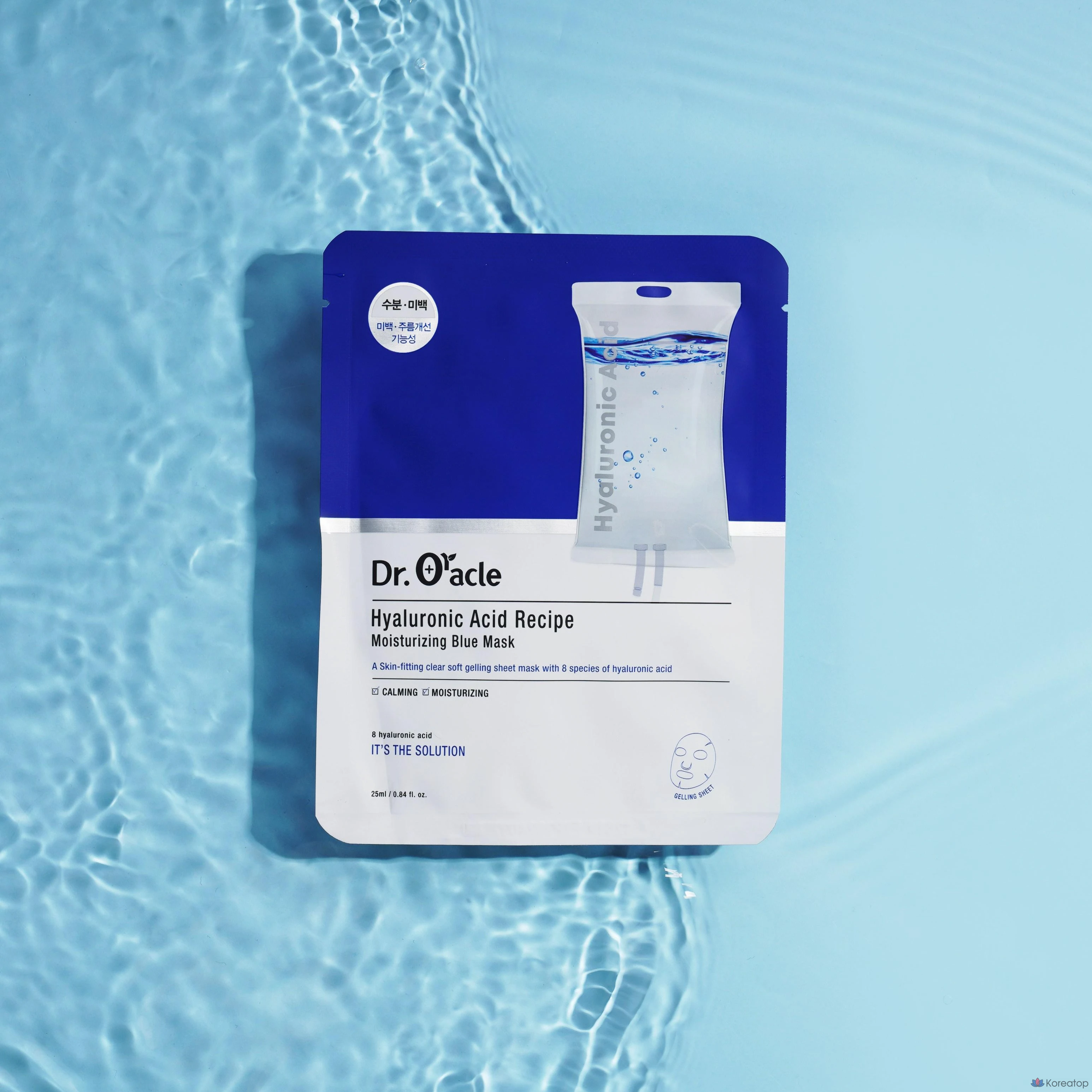 Тканевая маска для лица Dr. Oracle Hyaluronic Acid Recipe Blue Mask, 20 шт., фото 3
