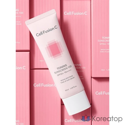 Cell Fusion C Солнцезащитный тонизирующий крем Toning Sunscreen 100 SPF 50+ PA++++, 50 мл