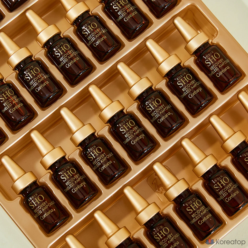 Ампульная сыворотка Coreana Rodin Show Recovery Timeless Ampoule, 2 мл x 28 шт, 56 мл, 1 шт.