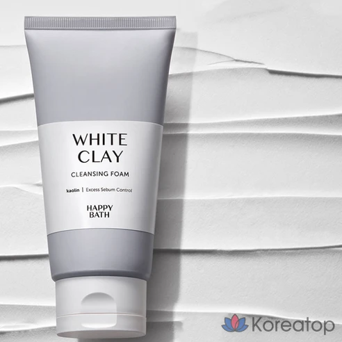 Пенка для очищения пор Happy Bath White Clay