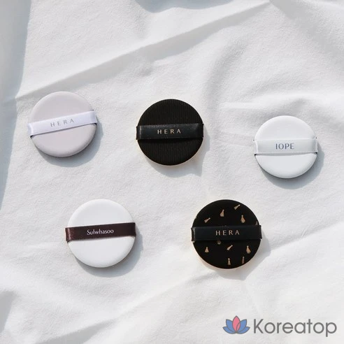 Пуховка для кушона HERA Black Cushion Puff