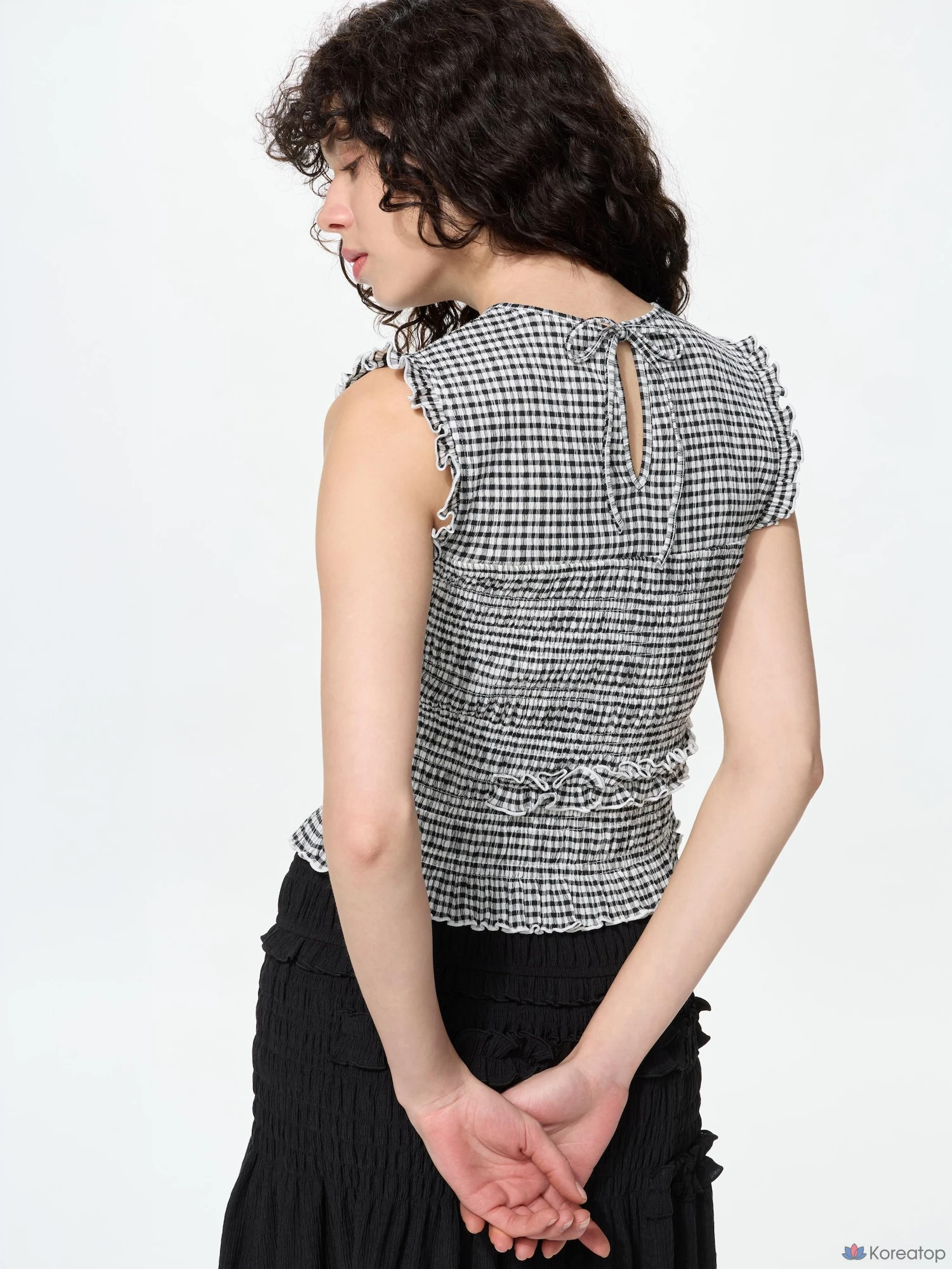 Футболка без рукавов Uniqlo Shirring T (Sleeveless)