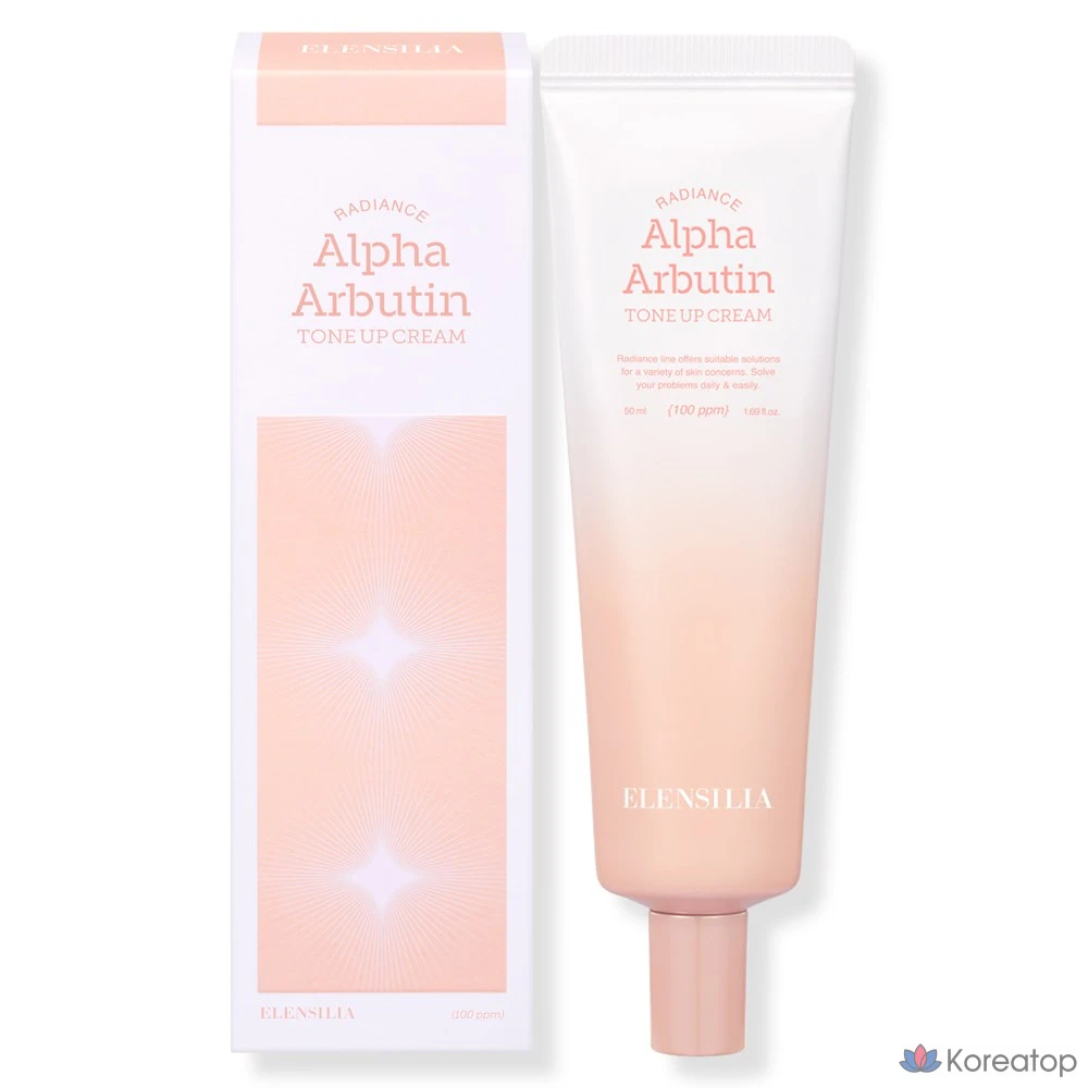 Elensilia Radiance Alpha Arbutin Tone-Up Cream SPF50+ PA++++, 50 мл, 1 шт.