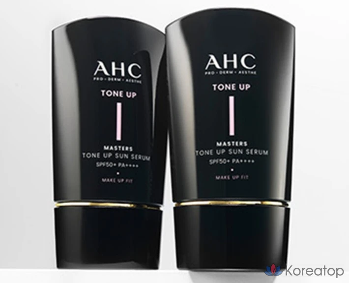 Солнцезащитный крем-сыворотка AHC Masters Tone Up Sun Serum SPF50+ PA++++, 50 мл, 1 шт.