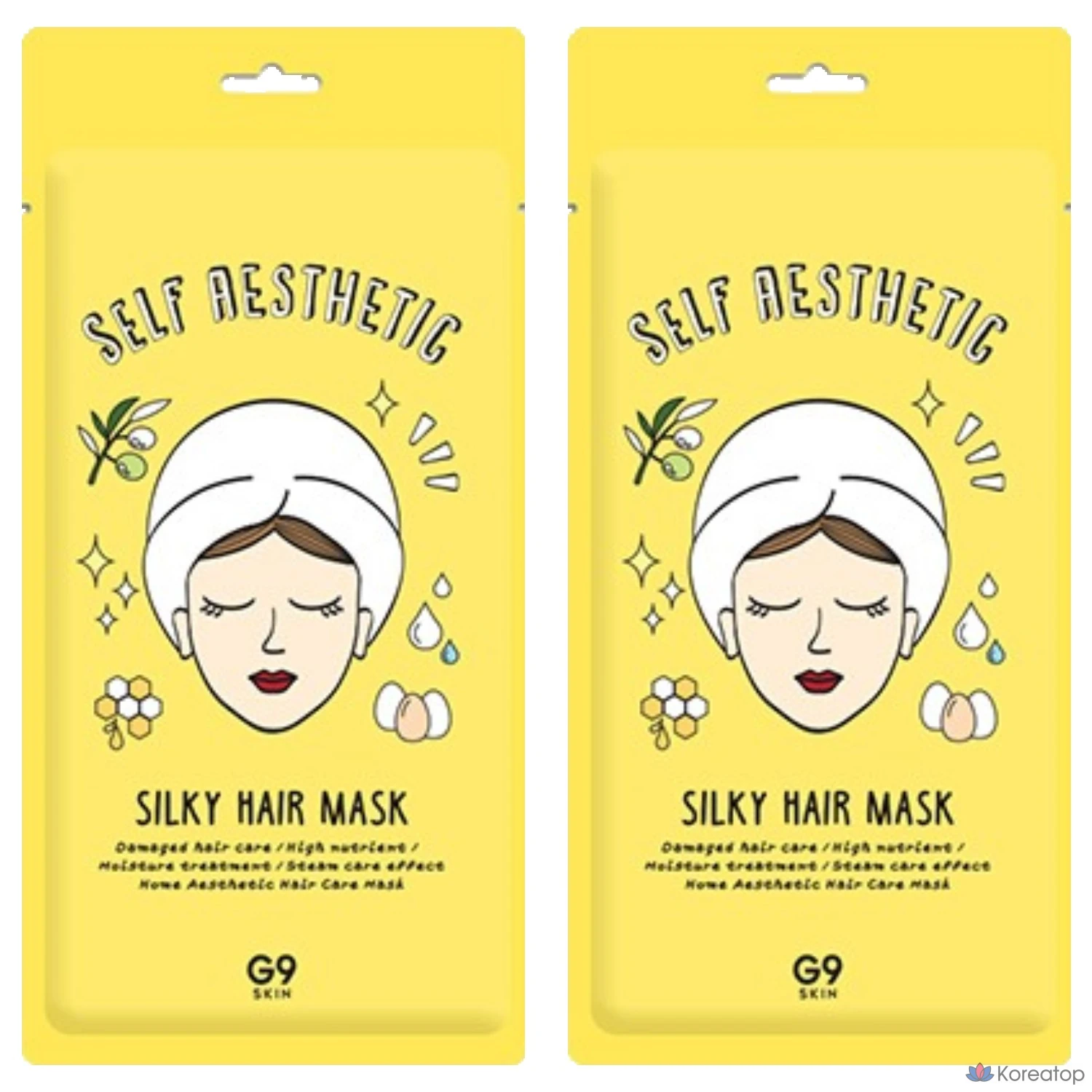 Маска для волос Gina Skin Self-Aesthetic Silky Hair Mask, 30 г, 2 шт.