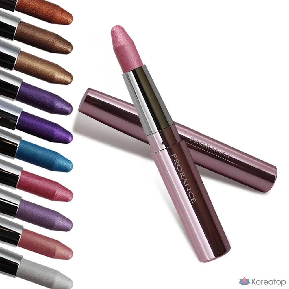 Стик для век Prorance Shine Stick Eyeshadow, оттенок 02 Pink, 1.8 г, 2 шт.