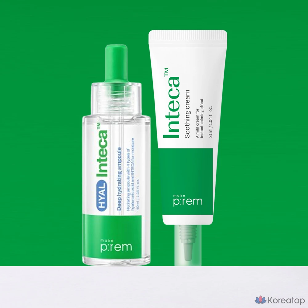 Увлажняющая ампула MAKE P:REM Hyal Inteca 40 мл (+ крем Inteca 31 мл), 40 г, 1 комплект, фото 2