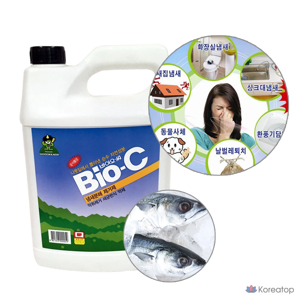 Средство для удаления запахов Sandokkaebi Bio-C, 4 л, 1 шт.