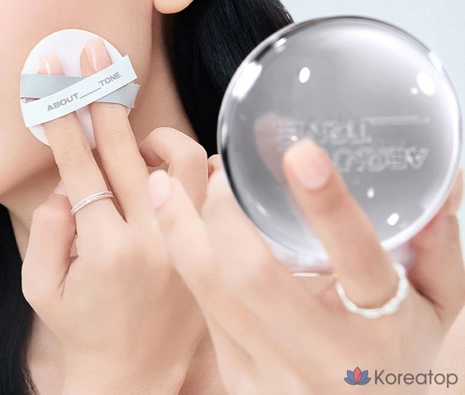 Кушон ABOUT TONE Skin Layer Fit Cushion Refill, оттенок 22 Ivory, 13 г, 1 шт., фото 4