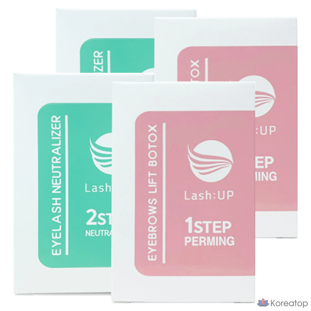 Набор для перманентного макияжа бровей и ресниц Lash:Up, этапы 1 + 2, 20 комплектов.