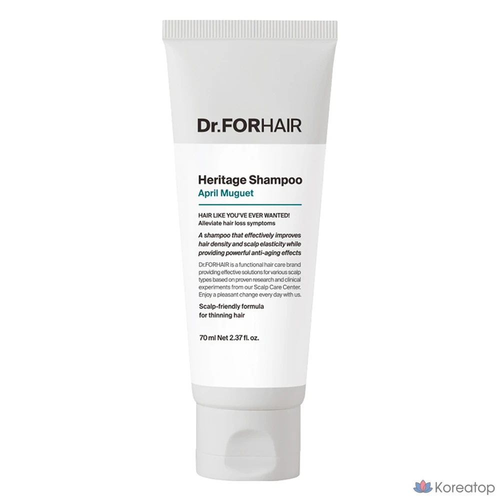 Шампунь Dr. For Hair Scalp Anti-Aging Heritage Shampoo April Muguet, 70 мл, 1 флакон.