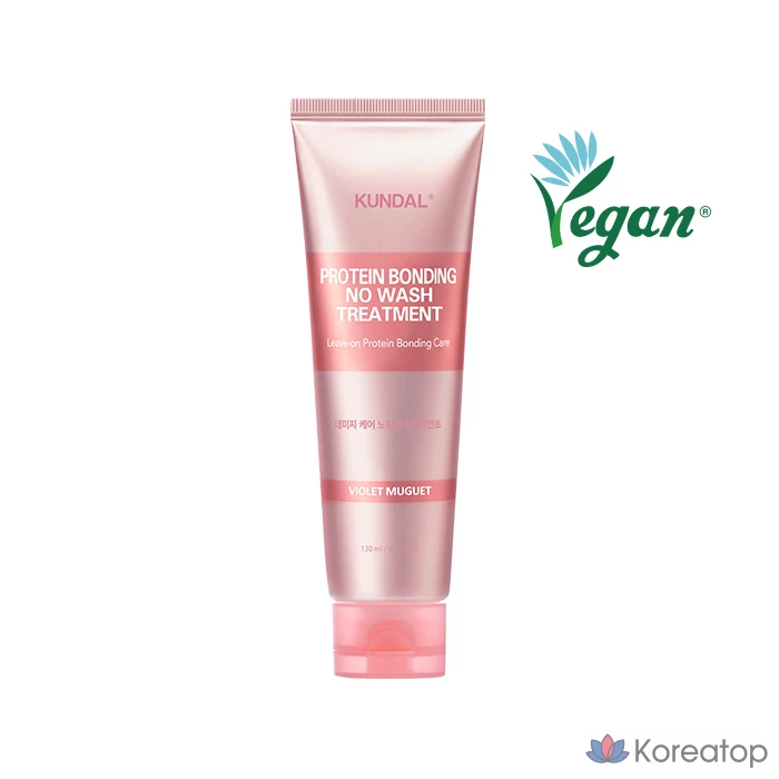 Kundal Protein Damage Care No-Wear Treatment с ароматом фиолетового муге, 1 шт., 130 мл.