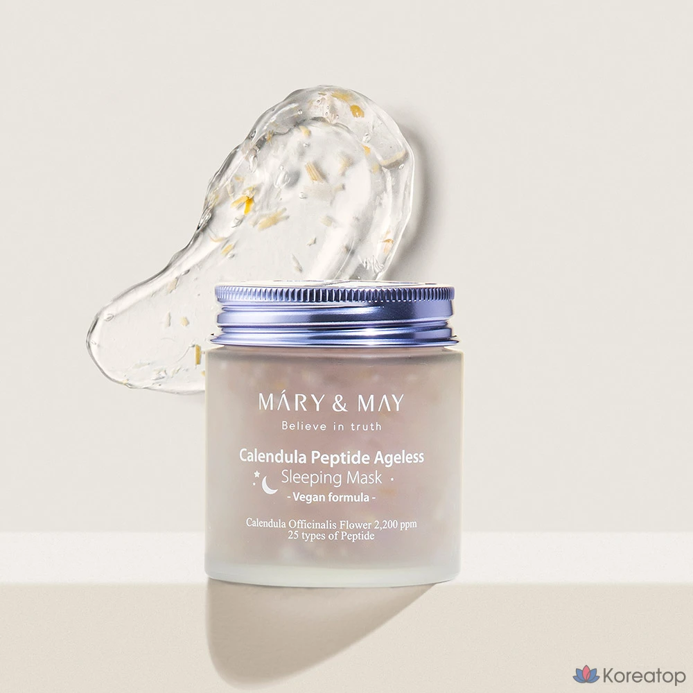 Маска для лица Mary&May Calendula Peptide Ageless Sleeping Mask, 110 г, 4 шт., фото 4