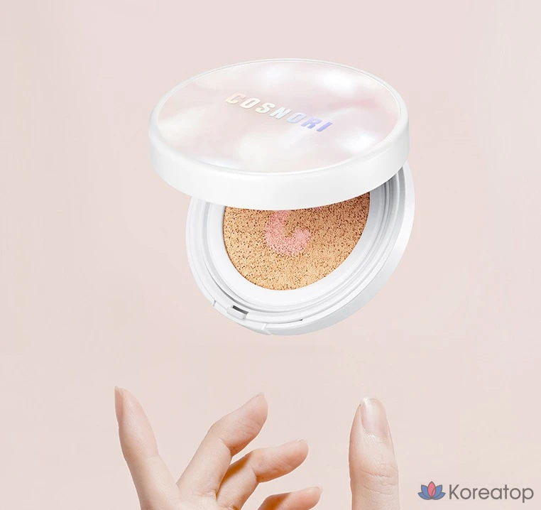Сменный блок тонального крема Cosnori Blossom Tone-Up Cushion Clear SPF50+ PA++++ 14 г, розово-бежевый, 1 шт.
