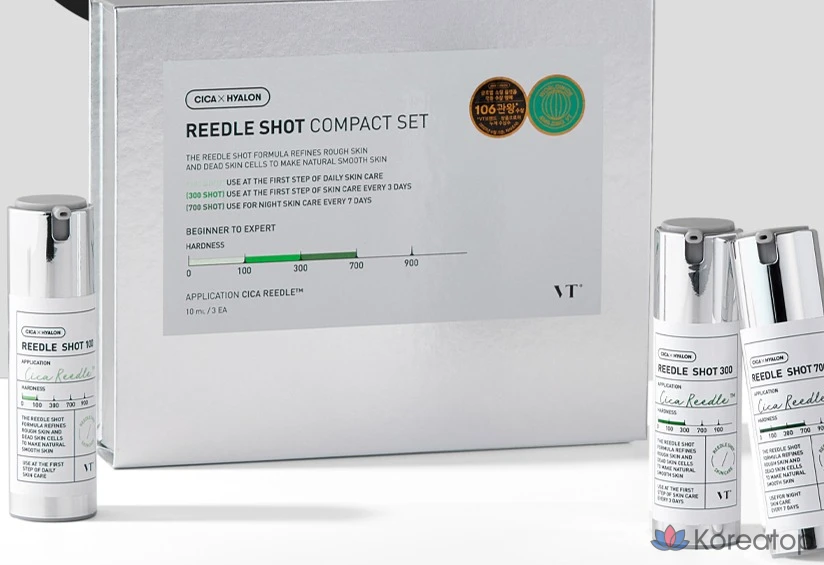 Набор из 3 миниатюрных флаконов VT Cosmetics Riddle Shot, 10 мл, 1 комплект.