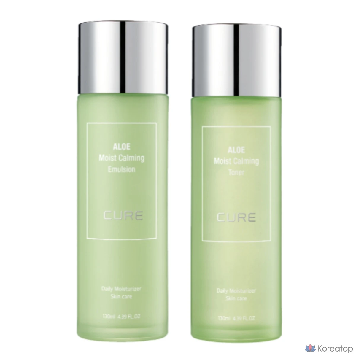 Успокаивающий тоник и эмульсия с алоэ вера от KIM JEONG MOON Aloe, 130 мл каждый, 1 набор.