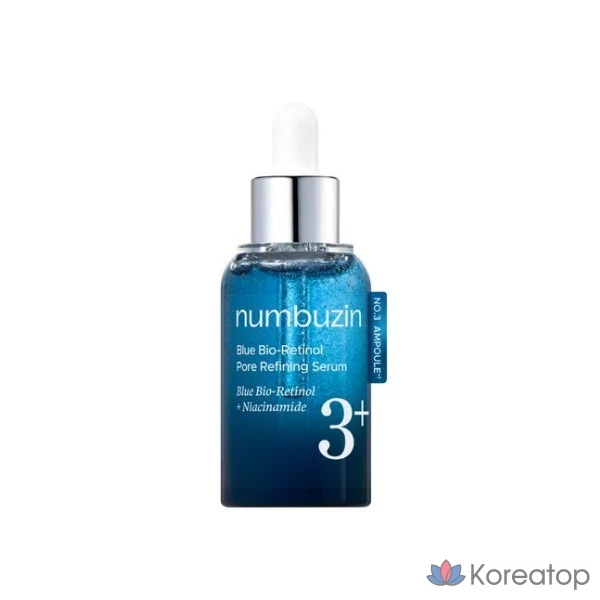 Ампула с биоретинолом Numbers In No. 3 Blue Bio Retinol Pore Ampoule, 30 мл, 1 шт.