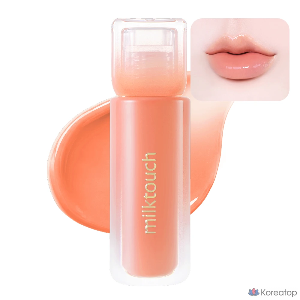 Полупрозрачный блеск для губ Milk Touch Dew Stain, 1 шт., 4 мл, 10 шт., оттенок Tangerine Pop
