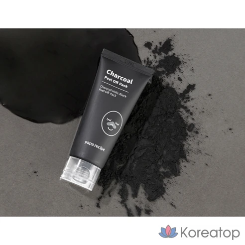 Чёрная угольная маска-плёнка Papa Recipe 50 мл