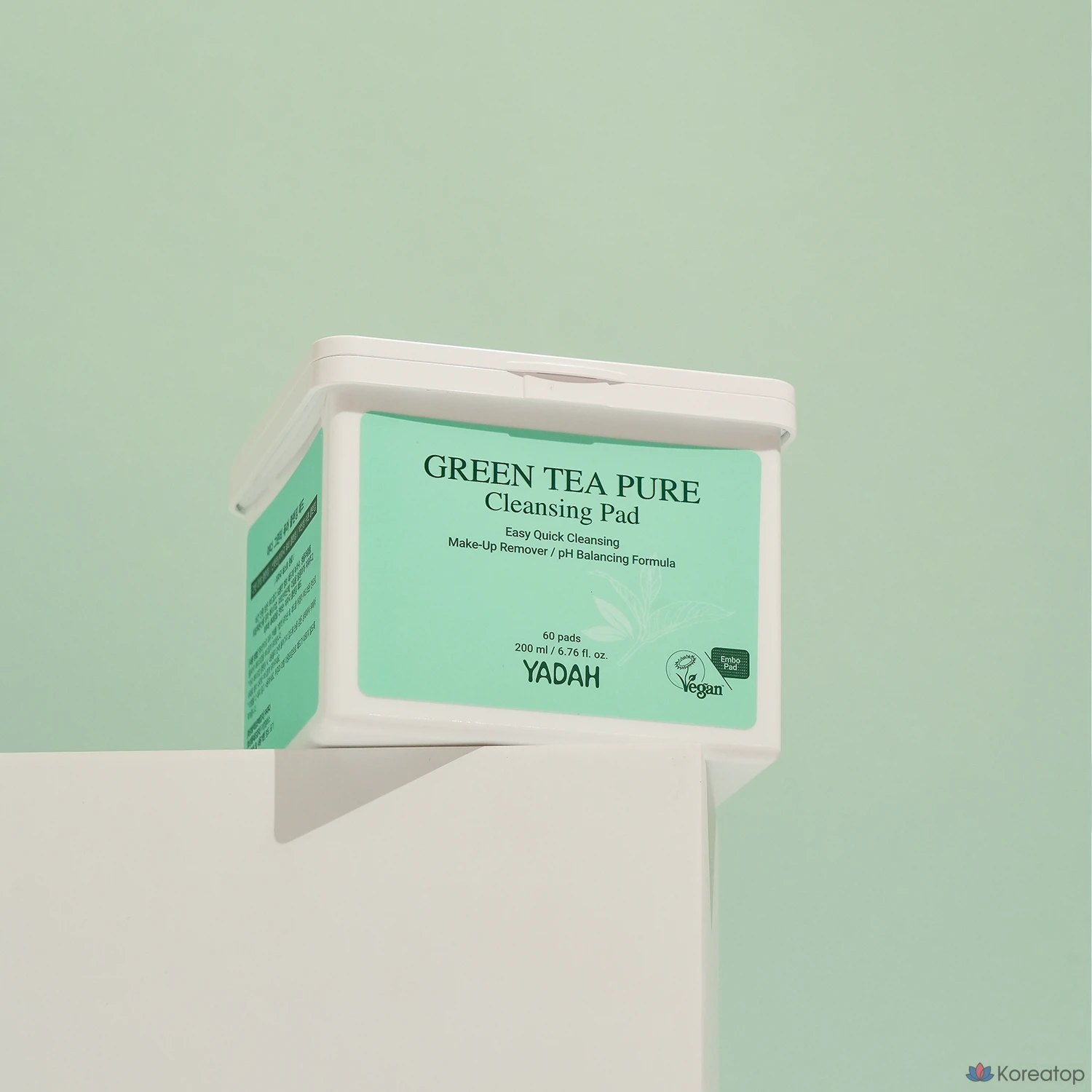 Очищающие подушечки для лица Yadah с зеленым чаем, 60 листов, 1 упаковка
