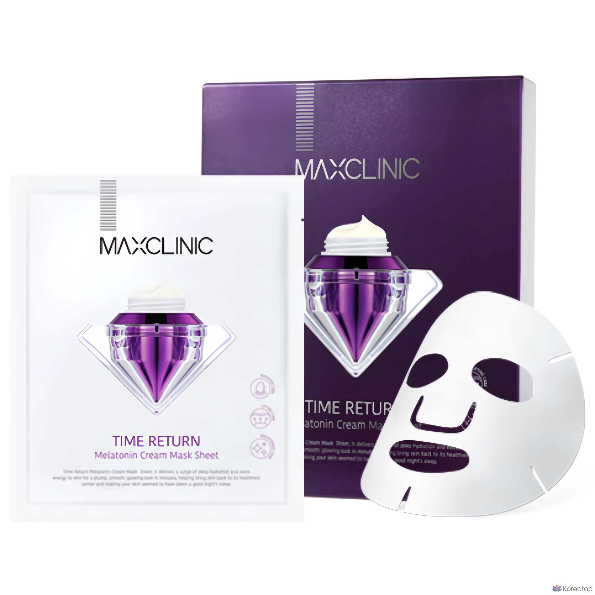 Набор мелатониновых масок MAXCLINIC Time Return, 4 шт., 1 упаковка