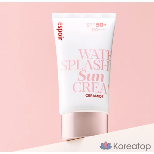 Крем солнцезащитный увлажняющий ESPOIR Water Splash Sun Cream Ceramide SPF50+60 мл+30 мл