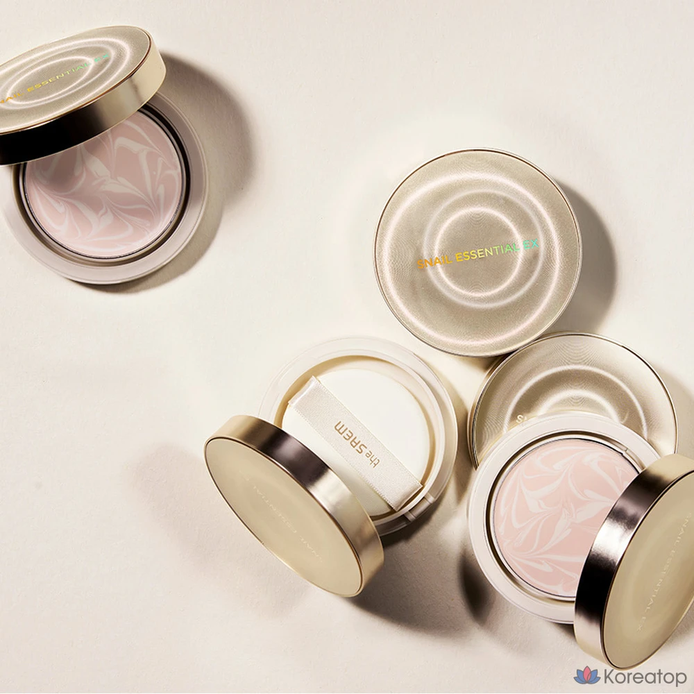 Тонирующая эссенция The Saem Snail Essential EX Tone-Up Essence Pact, 1 шт., фото 2